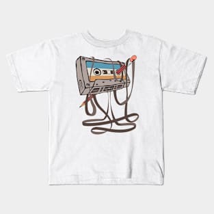 Cassette and Pencil Kids T-Shirt